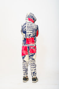 Gusto's Boys Printed Hoodies Cordset
