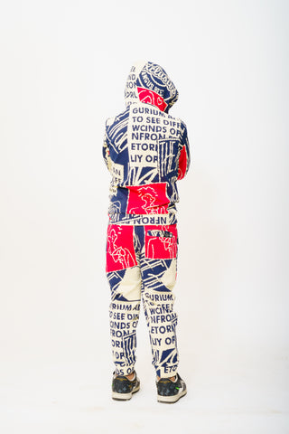 Gusto's Boys Printed Hoodies Cordset