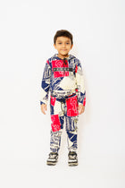 Gusto's Boys Printed Hoodies Cordset