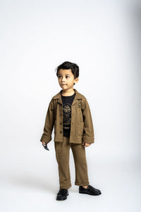 Gusto Newborn Full-Sleeve Co-ord Set Jacket