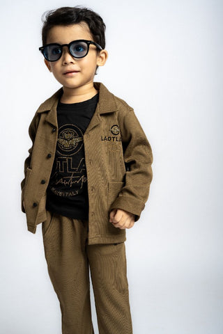 Gusto Newborn Full-Sleeve Co-ord Set Jacket