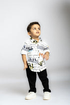 Gusto Newborn Full-Sleeve  Collared Shirt