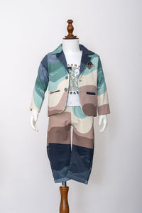 Gusto Newborn Boys Blazer & T-Shirt Set