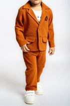 Gusto Newborn Boys Cord self line Hosiery Blazer Set