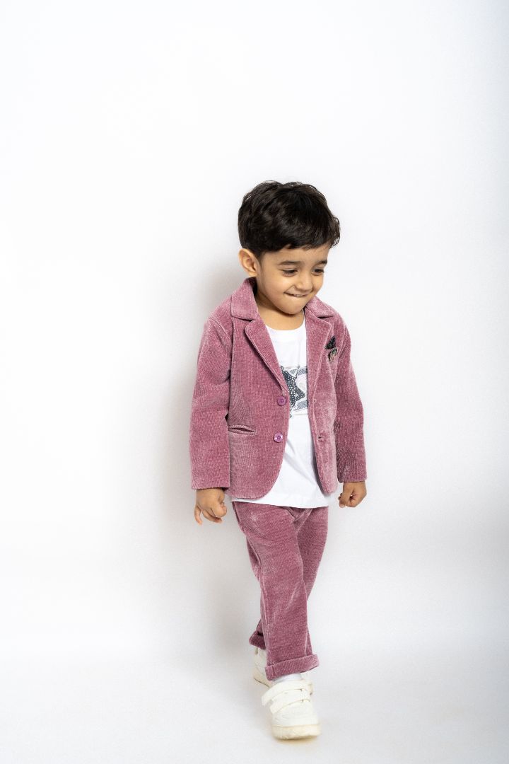 Gusto Newborn Boys Blazer Set