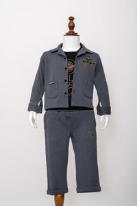Gusto Newborn Full-Sleeve Co-ord Set Jacket