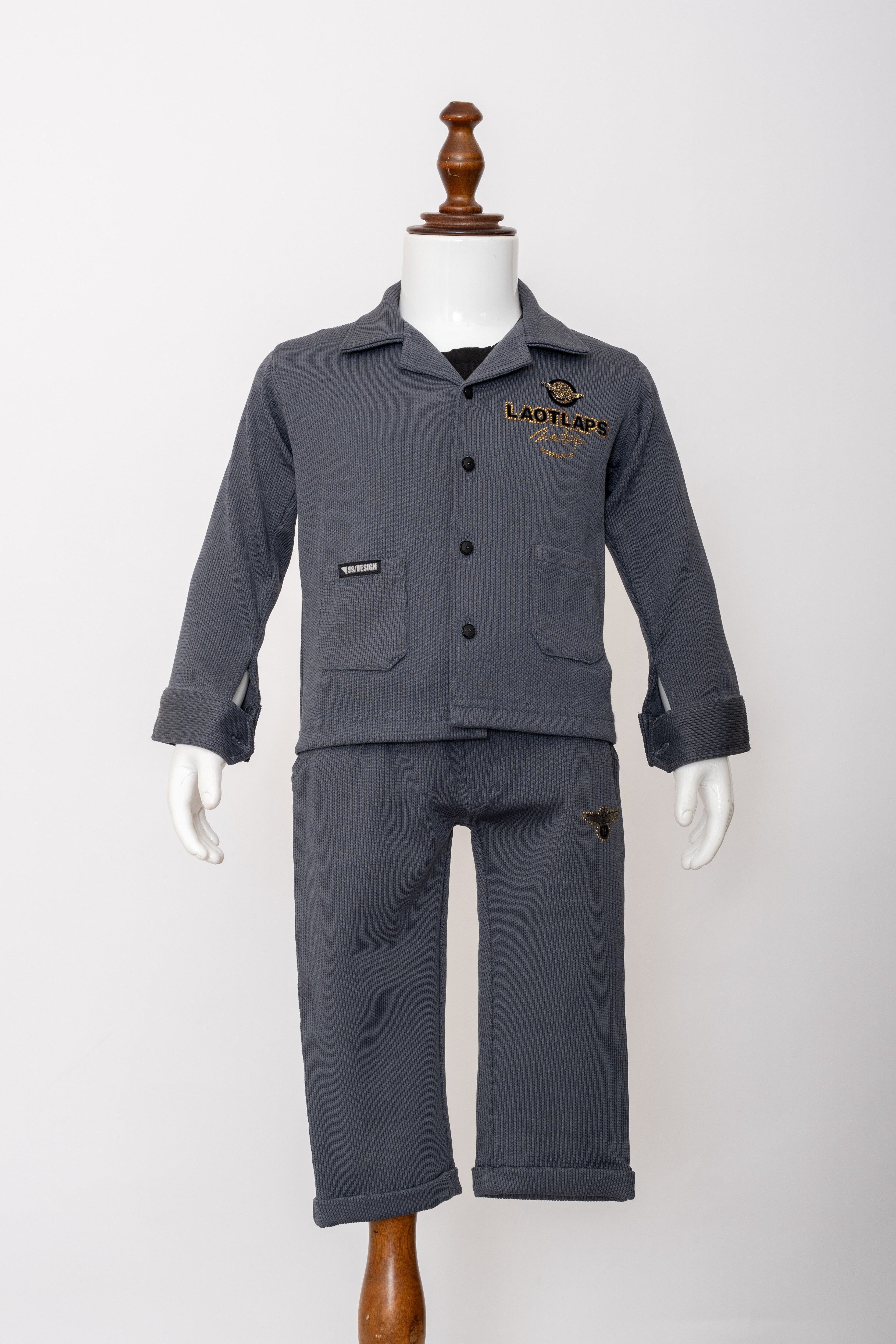 Gusto Newborn Full-Sleeve Co-ord Set Jacket