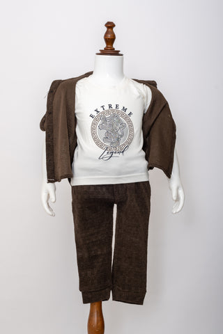 Gusto Newborn Full-Sleeve Shirt Co-Ord Set
