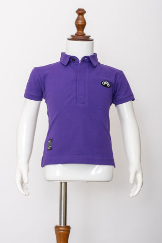 Gusto Newborn Half-Sleeve Collared T-Shirt