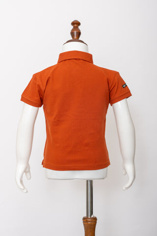 Gusto Newborn Half-Sleeve Collared T-Shirt