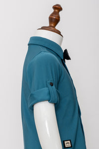 Gusto New Born Boys Full-Sleeve Collar Shirt with Bow
