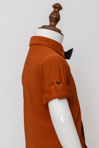Gusto New Born Boys Full-Sleeve Collar Shirt with Bow