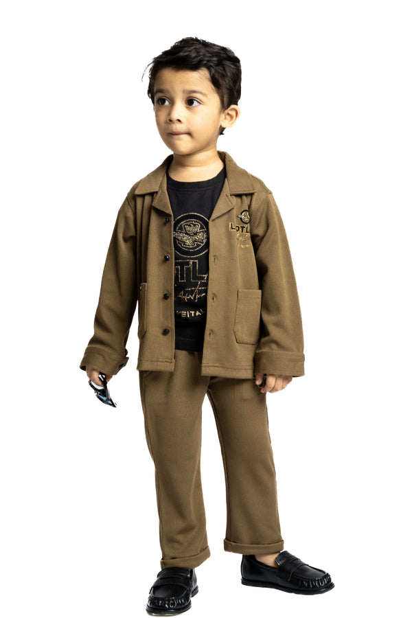 Gusto Newborn Full-Sleeve Co-ord Set Jacket