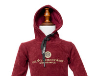 Gusto Newborn Boys Maroon Hoodie