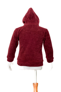 Gusto Newborn Boys Maroon Hoodie