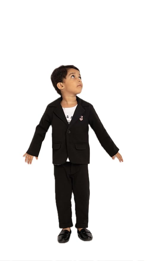 Gusto Newborn Boys Cord self line Hosiery Blazer Set