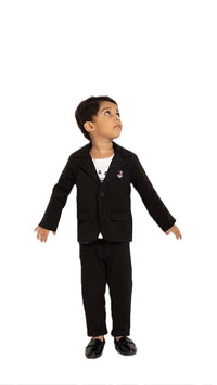 Gusto Newborn Boys Cord self line Hosiery Blazer Set