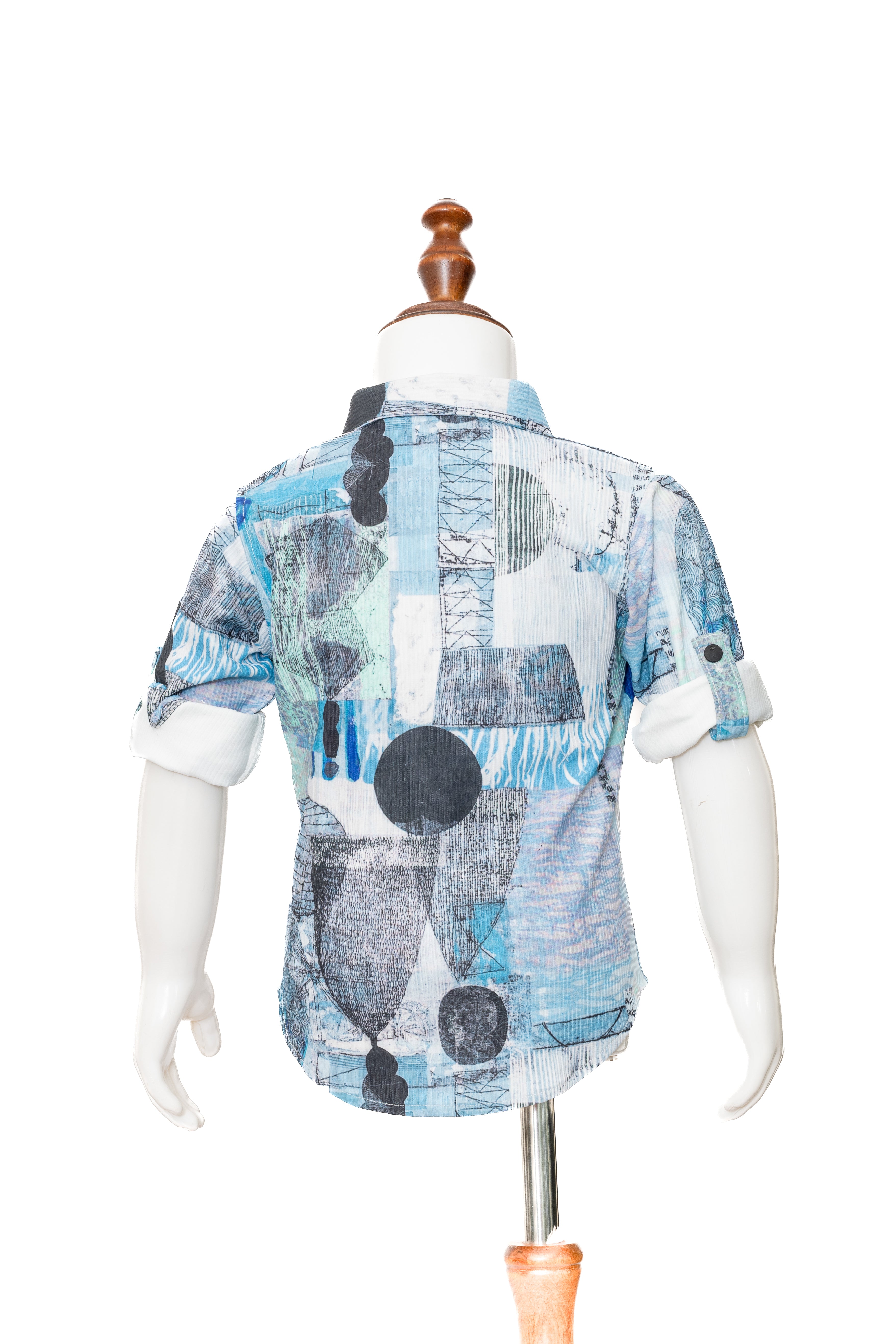 Gusto New Born Boys Full Sleeve Collar Shirt