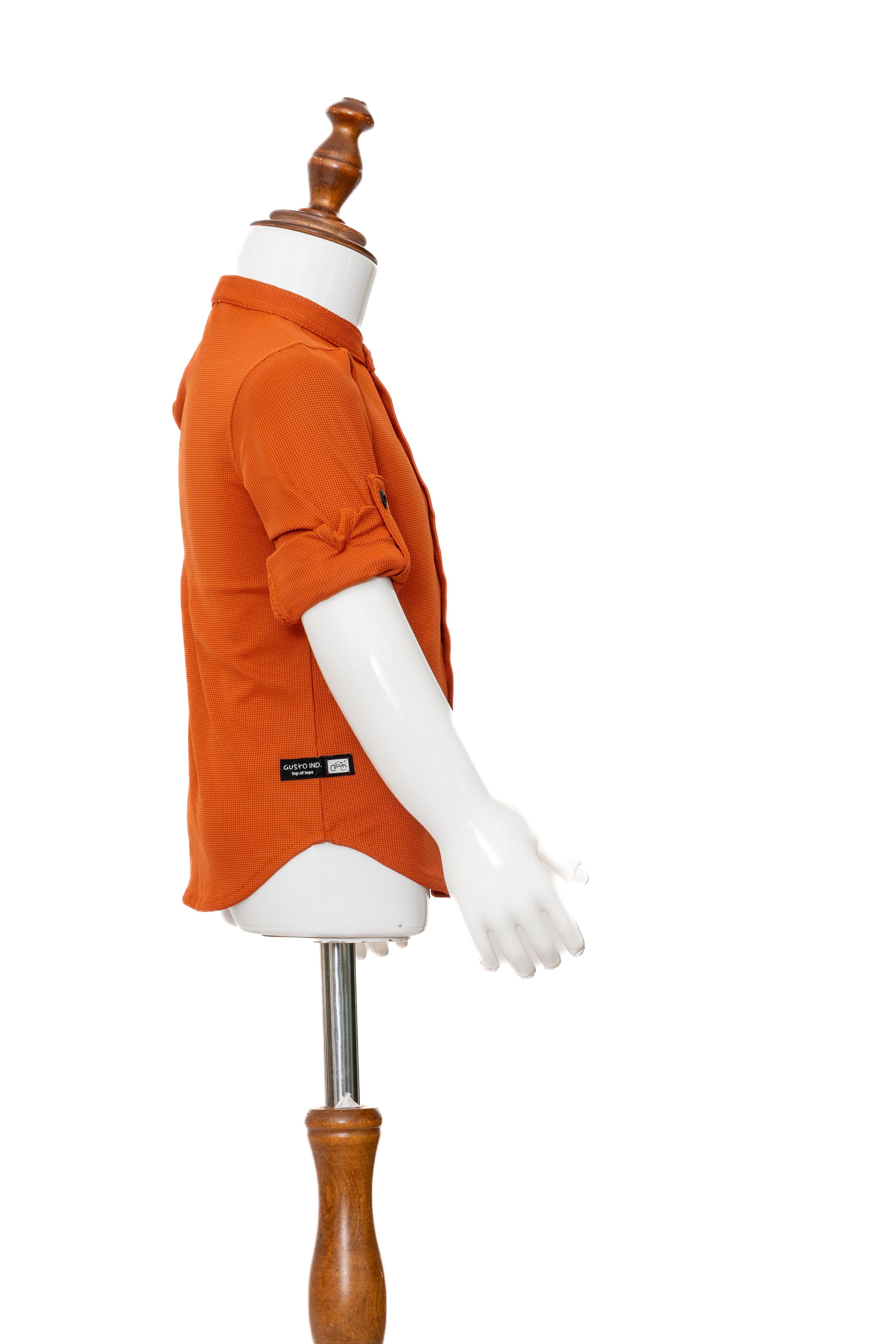 Gusto Newborn Full-Sleeve Collar Shirt