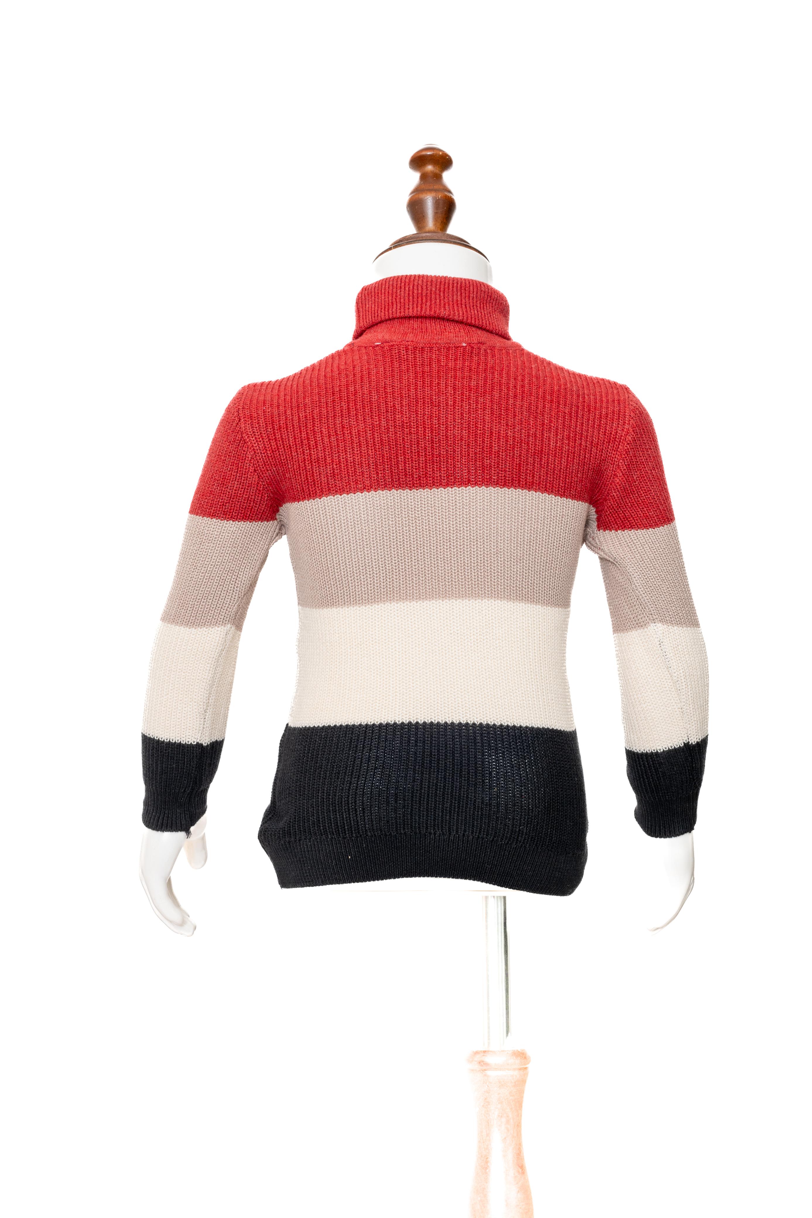 Gusto Newborn Full-Sleeve Polo Neck Shirt