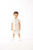 Gusto Newborn Half-Sleeve Shirt Co-Ord Set