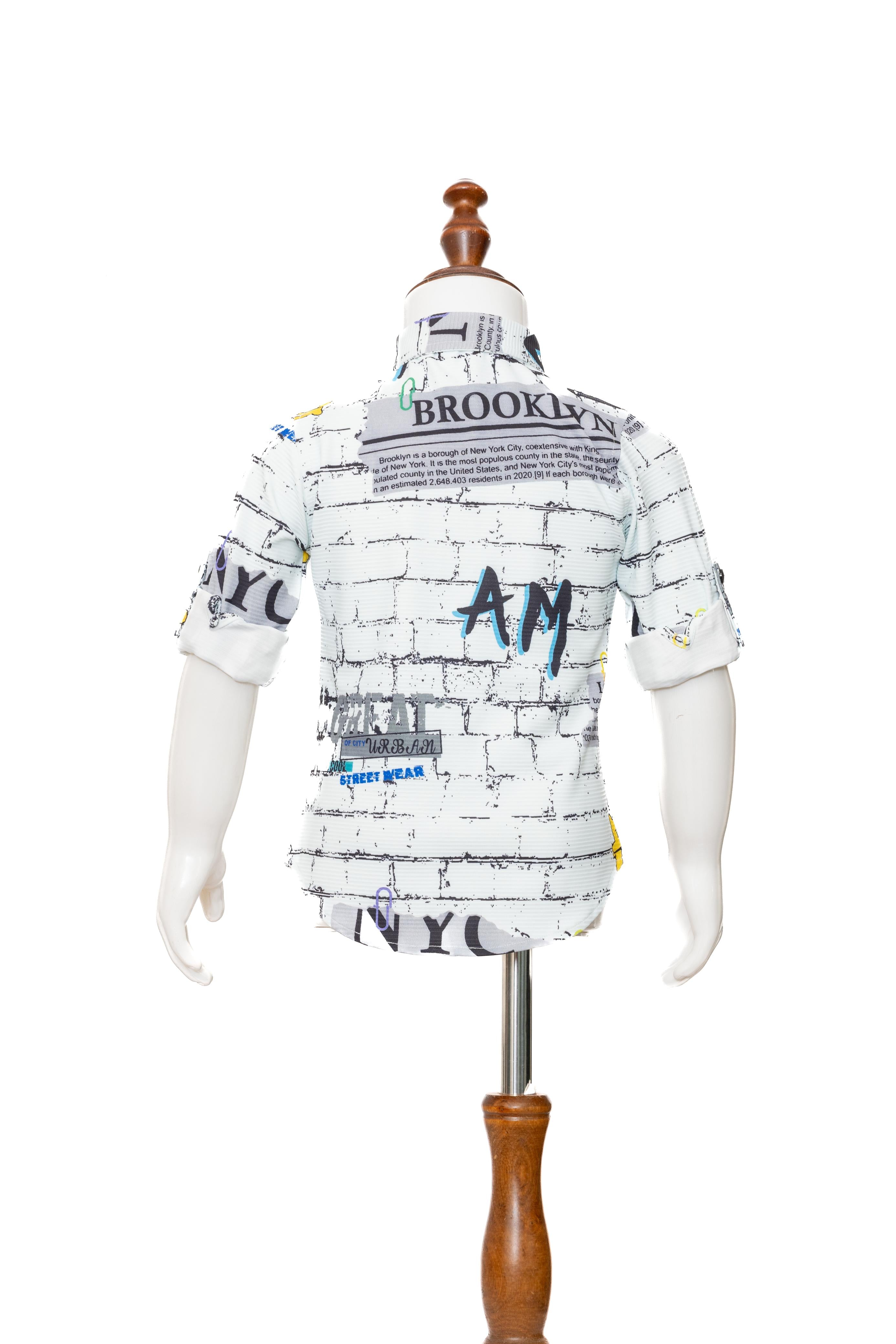 Gusto Newborn Full-Sleeve  Collared Shirt